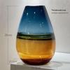 Sunset Gradient Glass Decorative Vase