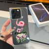 Clear Square Back Tube Case Protection For iPhone 14 Pro Max 11 15 Plus 12 16 ProMax 13 Anti-Oxygen,Aesthetic Flamingos Pattern Casing
