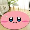 1pc Kirby1 Design Printed Area Round Carpet for Bedroom Living Room Home Decor Rugs Mat Non Slip Mat Rug for Bedside