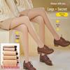 Women's Sheer Nude Leggings, Velvet-Lined for Autumn/Winter