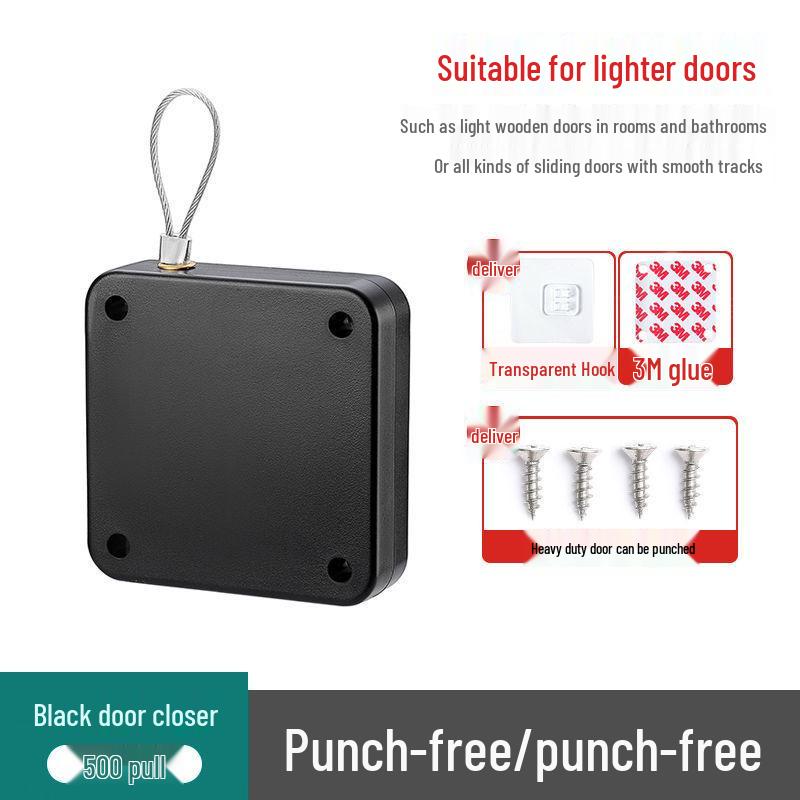 Automatic Hidden Door Closer - No Punching Needed