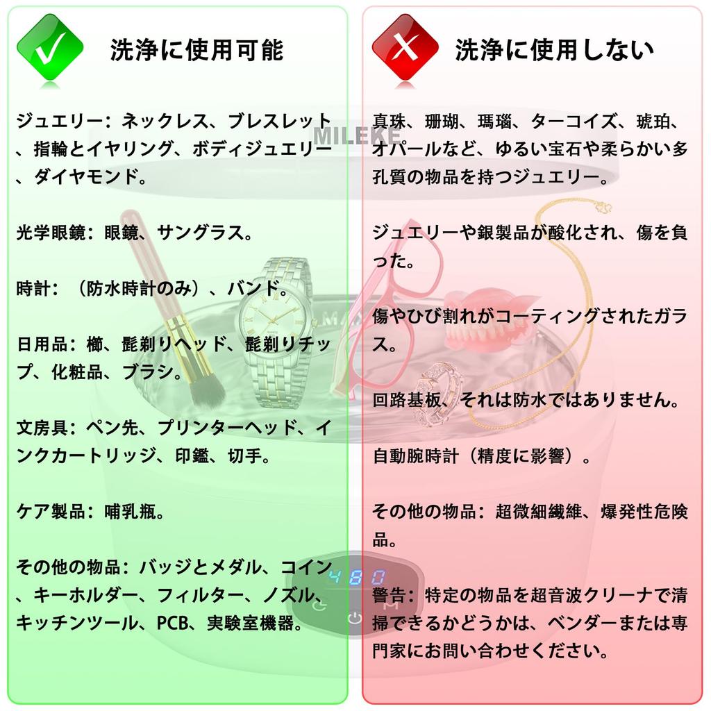 Ultrasonic Cleaner with Vacuum 600ml Large Auto Lightweight Ultrasonic Eyeglass Compact for Home Cleans Watch Precious and Includes Japanese