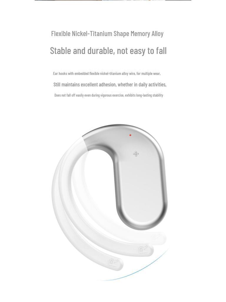 OWS18 Bluetooth Headset: In-ear, Aluminum Alloy, Wireless with Long Battery Life