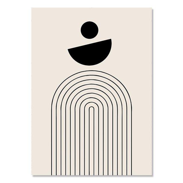 Bohemian Posters Henri Matisse Abstract Geometric Face Line Beige Canvas Painting Wall Art Print Picture Home Living Room Decor