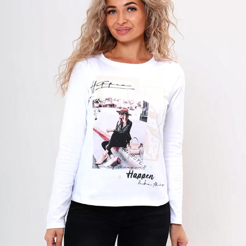 

Женские осенние топы, элегантные женские принты, повседневные футболки с длинными рукавами, топы, блузки 8XL розовый