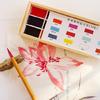 Easy Clean Watercolor Solid Pigments On Sustainable Wood Expert Watercolor Set 12 Color for Sketching Artwork Projects