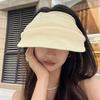 Fashion Women Empty Top Cap Summer Foldable Headband-Style Sun Hat Female Girl Outdoor Large Brim Visors