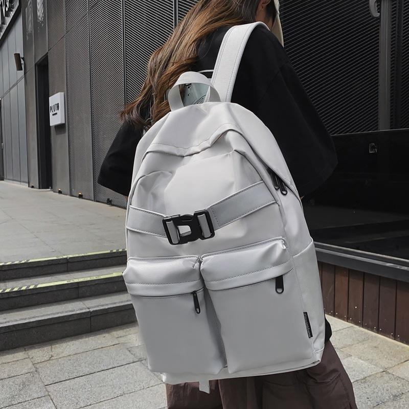School bag, Hong Kong style backpack, men's new large capacity travel bag, high school and college student fashion backpack, school bag, laptop bag