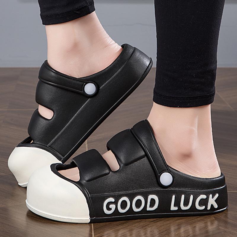 Fashion Summer Women Slippers EVA Platform Clogs Outdoor Beach Sandals Garden Shoes Mixed colors Comfortable Indoor Home Shoes Female