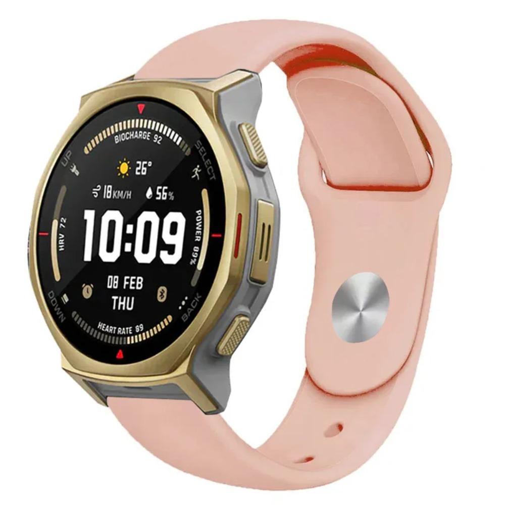 18/20/22mm Sport Silicone Strap For Amazfit T-REX3 Pro 48/44mm Active 2 Bracelet Wristband For Amazfit Helio Balance 2-1/Bip 6-5
