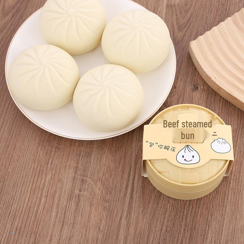Large Stress Relief Slow Rebound Squeeze Toy - Char Siu Bao Shape Steamer