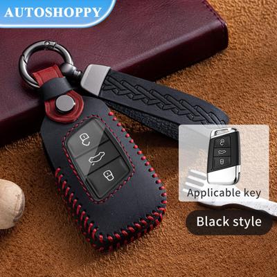 Husa din piele pentru chei auto pentru VW Volkswagen Magotan Passat B8 Skoda Superb Kodiaq A7 pentru Volkswagen VW CC Passat B6 B7 Passat 3C CC R36 B5 B7L