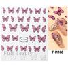 Nail Art Stickers Ins Spring Blue Variety Butterfly Fresh Thin Tough Adhesive Nail Stickers