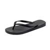 Women's Trendy Black Non-Slip Summer Flip-Flops - Outdoor Thong Sandals with Men's Style