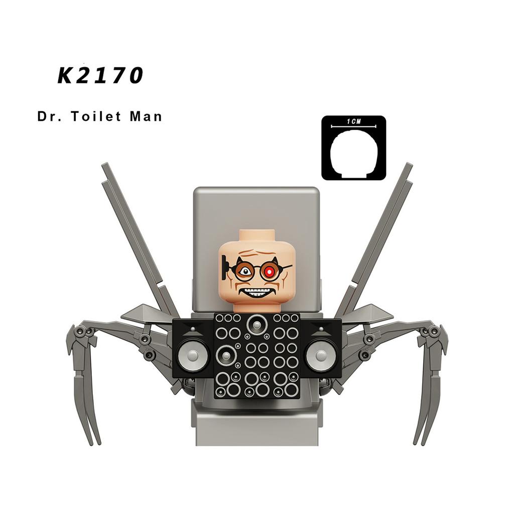 MOC Toaletní muž vs Titan Monitor Stavebnice Audio Reproduktorový Muž Figurky Hračky pro Děti Vánoční Dárek k Narozeninám Novoroční Dárek