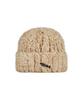Bajal Safety Pin Fur Beanie Beige