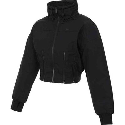 Nsw Cllctn Avvisande Mode Bekväm Sport Casual Kort Jacka Bomull Damjacka Svart FV7819-010