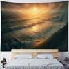 Sea oil painting tapestry, waves, sunrise, bohemian, hippie, wall hanging, home, bedroom, living room, aesthetic decoration