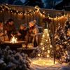 Weihnachtsglocken Kaskade Solar-Gartenleuchte für Weihnachtsdekoration im Garten Warmweiß Kaskadierende Gartenstecker-Leuchte für Rasen Garten Weg