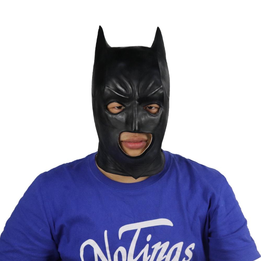 High-end Movie Classic Headgear Black Night Prince Latex Batman Mask Dark Knight Theme Prank Mask