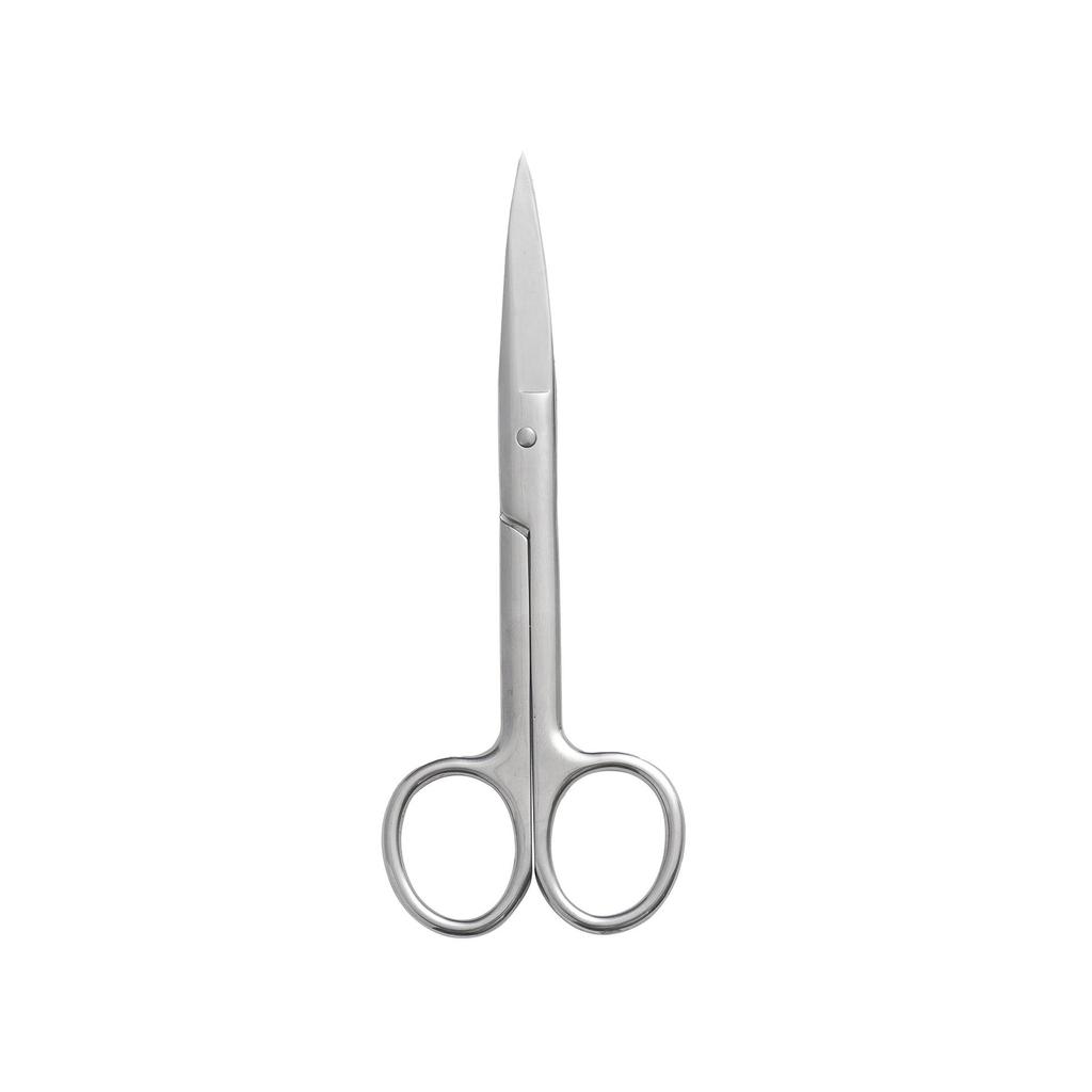 Multi-functional Stainless Steel Beauty Scissors: 10cm/14cm, Straight/Curved Tips, Suitable for Laboratory and Teaching