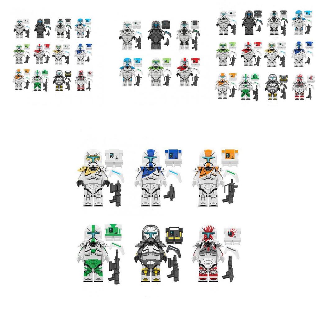 Star Wars Commandos Lego Minifigures 12-piece Set Of High-quality Abs Plastic Toys For Kids And Fans!