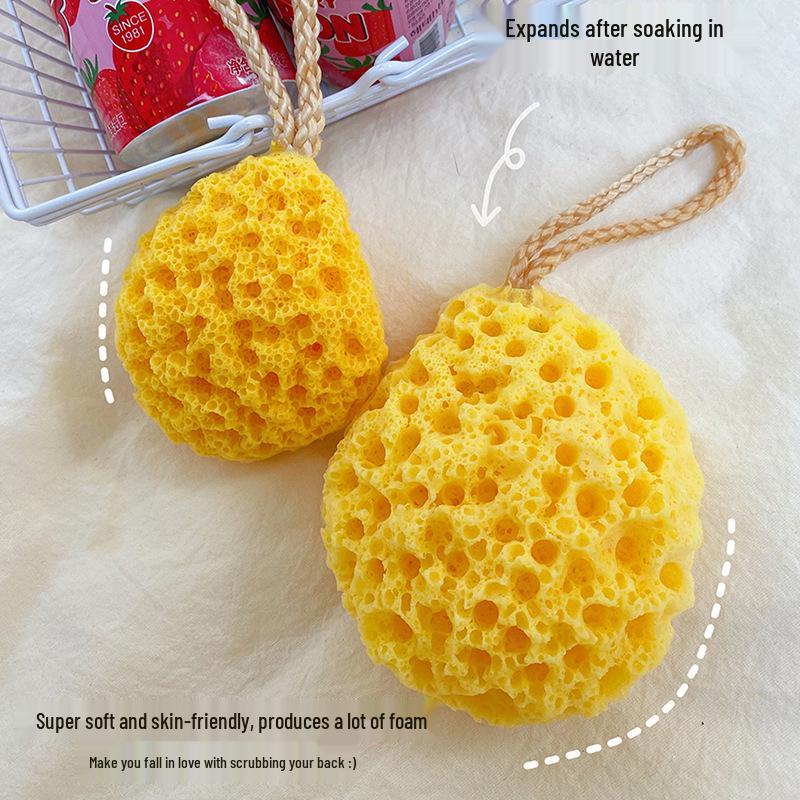 Japanese Honeycomb Bath Sponge: Super Soft Kids & Women's Bath Scrubber with Cute Foaming Design
