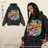 Oversized Vintage Print Cotton Hoodie Unisex Loose Fit Streetwear Sweatshirt Men Women