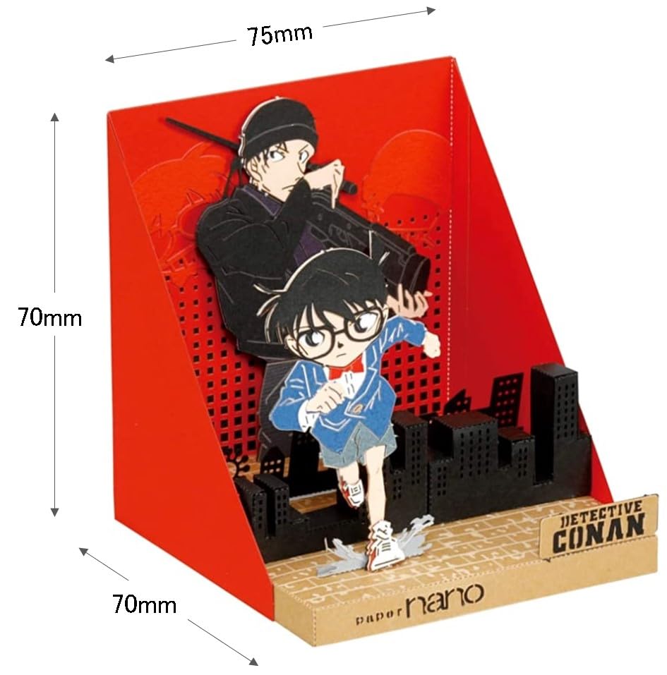 Paper Nano Detective Conan 2-Pack Set Conan & Kid Conan & Akai Anime Character Character Goods