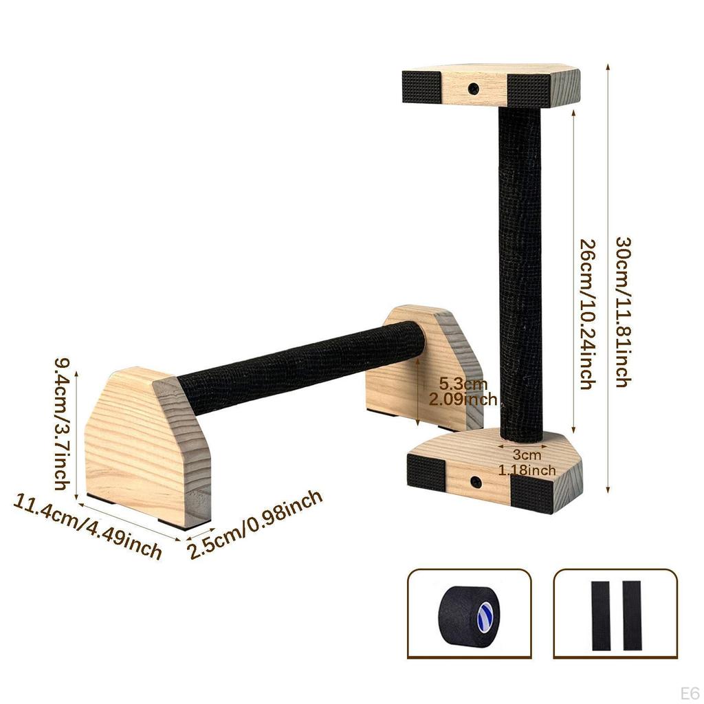Griffset, Ergonomisch, Stabil, für Männer und Frauen, mit Holzgriffen Fitness Kraft