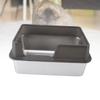 Stainless Steel Litter Pan   Proof Large Open Top High Side Litter Pan with Scoop