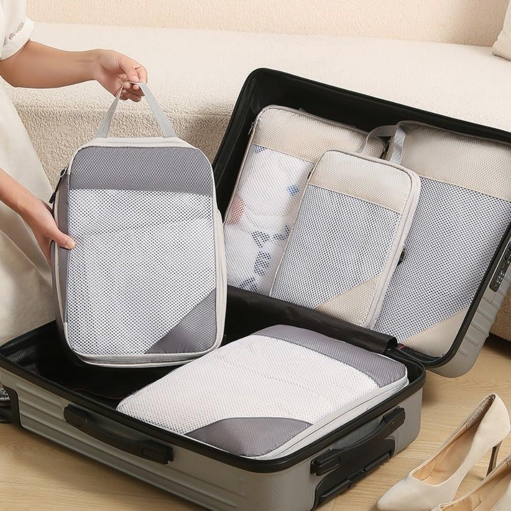 3pcs Multifunctional Travel Compression Bags Extensible Luggage Organizer  Travel Essentials