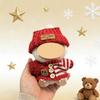 [Cloth Only] Winter Costume Accessories Suit for Plush Doll, New Year's Clothes Festive Sweater, Hat, Bag and Set.