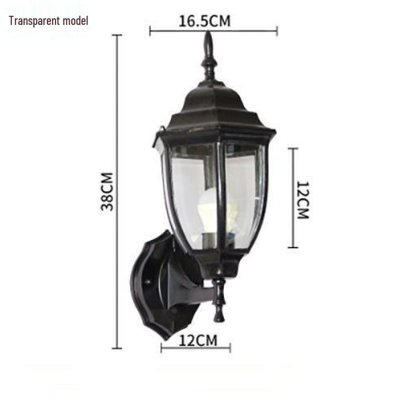 European Antique Outdoor Waterproof Wall Lights - Modern Minimalist Design for Courtyard Landscapes