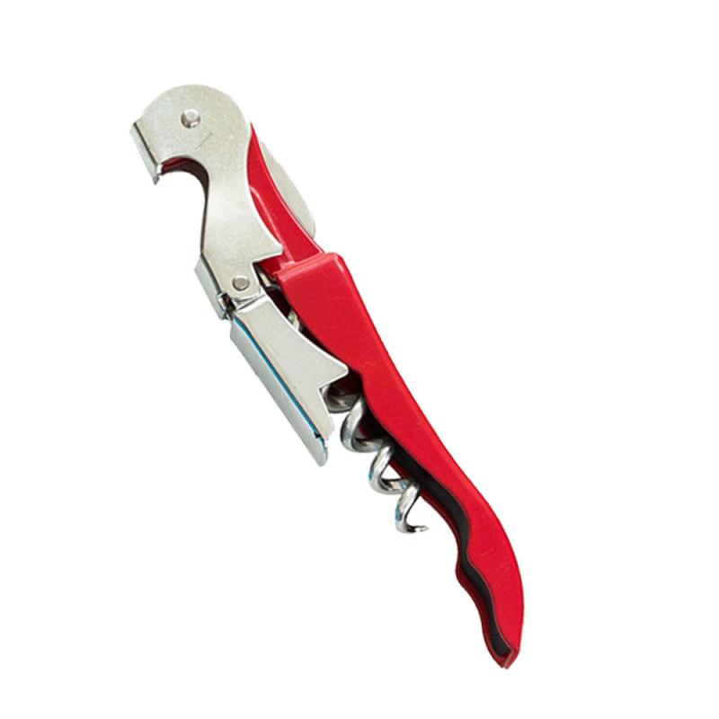 Stainless Steel Corkscrew Wine Key Beer Bottle Opener Foil Cutter Wood Handle Openers Waiters Wine Knife Corkscrews Sommelier