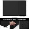 1 Pc Silicone Coffee Mat Detachable Espresso Machine Mat Multi-purpose Dish Drying Pad Non-Slip Bar Mats for Countertops Kitchen