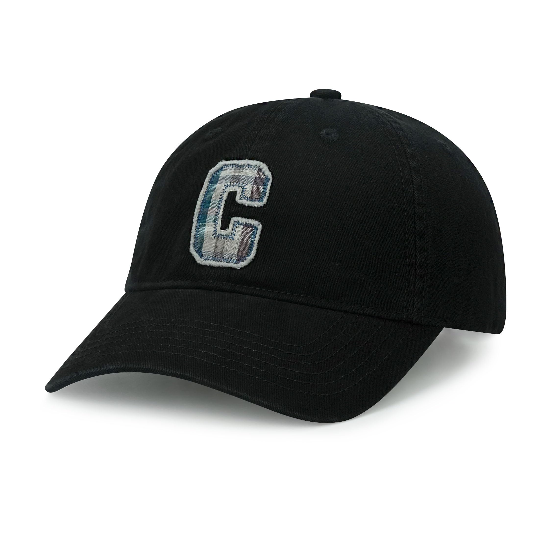 Clape Baseball Checkered Baseball Running Stylish Cap, Pattern, Adjustable, Cap, Cap, Outdoor, Exercise, Fashionable, Cute, (Black, J-BSAC2509)