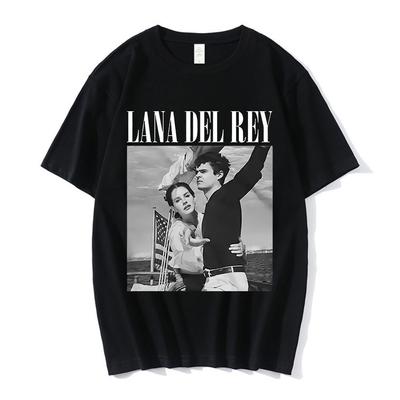 Gorąca Sprzedaż Lata 90 Piosenkarka Lana Del Rey Ldr Żeglarstwo Graficzny T-Shirt Unisex Harajuku Męski Vintage Krótki Rękaw T-Shirt Oversize T-Shir