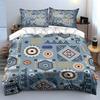 Geometric Pattern Decorative Design Bedding Set For Kids Luxury Gift 3Pcs Digital Print Comforter Set Soft Comfortable