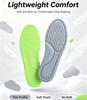 1 Pair Men Soft Thin Breathable Sport Shoe Insoles, Sweat‑Absorbent Odor‑Resistant Comfort Cushioned Shoe Inserts
