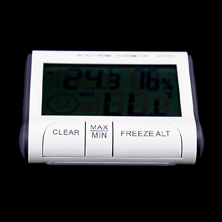 Termometer Hygrometer LCD-skärm Digital Fuktighetssensor Temperaturmätare