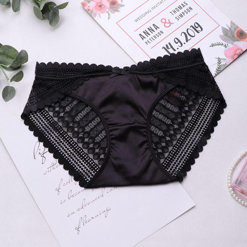 

Бесшовное женское нижнее белье с низкой посадкой, кружевные трусики с перекрестными бретельками, женское нижнее белье, трусики-стринги из хлопка, дышащие, женские L чёрный