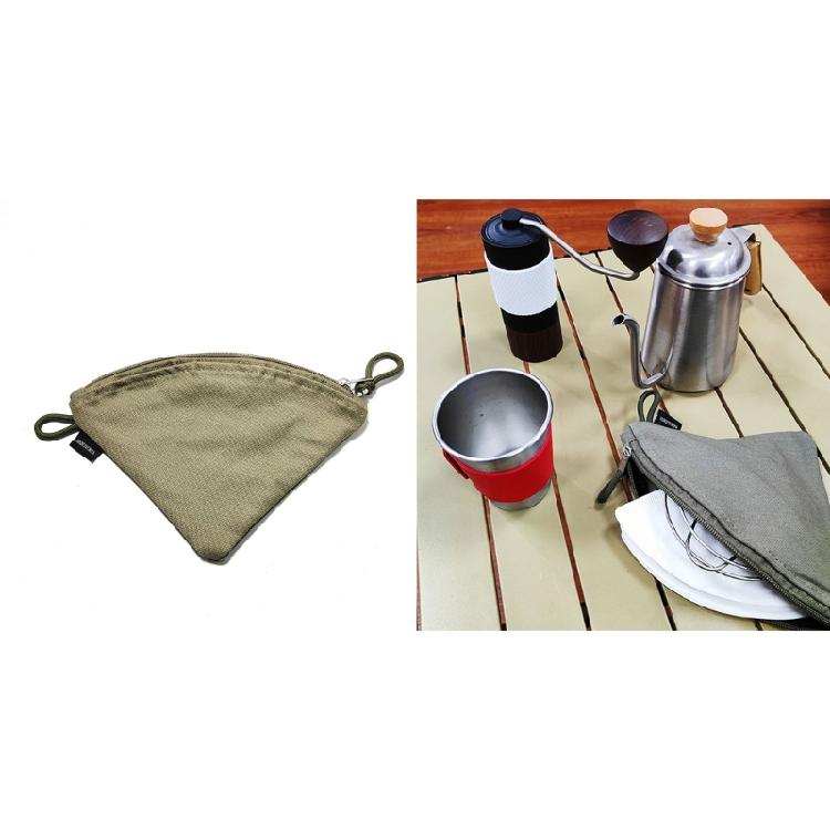 Versatile Coffee Paper Filter Holder Waterproof Fabric Storage Bag Filters Bags