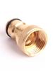4-Point Brass Quick Connect Faucet Adapter for Water Guns and Washing Machines