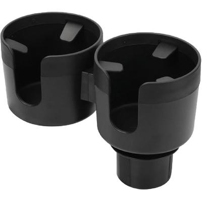 Car Double Cup Holder Extender, 2-In-1 Car Cup Holder Adapter With Adjustable Base, Universal Multifunctional Cup Holder Organizer For Beverage,