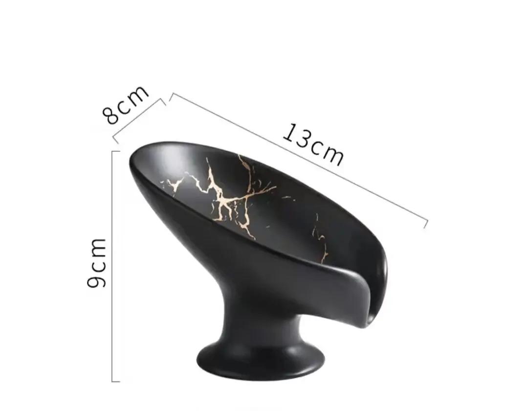 

Легкий роскошный керамический держатель для мыла для душа Leay, ванна, принадлежности, коробка в форме af, отверстие для подачи воды, поднос для хранения тарелок, новый as shows