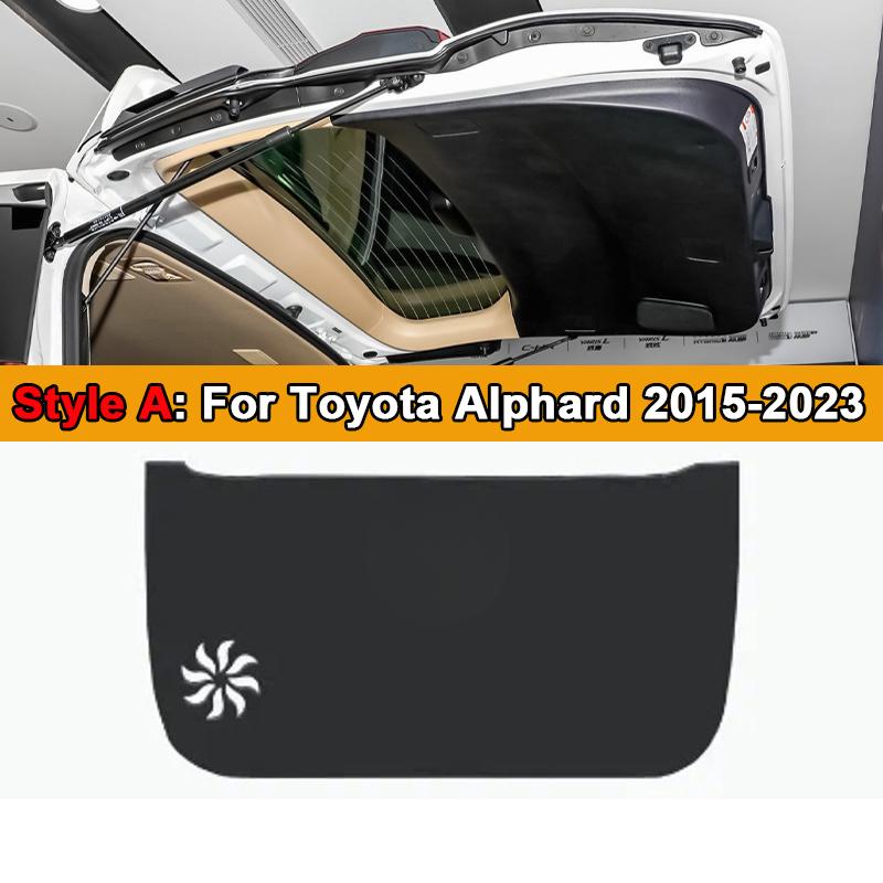 For Toyota Alphard Vellfire 2015-2024 2025 Car Rear Trunk Tailgate Anti-kick Protective Mat Leather Decoration Pad  Accessories