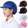 2026 Solid Breathable Work Dust Cap for Women Men Adjustable Cooking Chef Caps Food Service Hair Nets Chic Hat Work Accessories