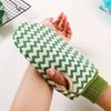 Exfoliating Bath Gloves, Double-Sided Wave Pattern, Strong Decontamination Washcloth for Adults, Men & Women, Dead Skin Removal Spa Mitts