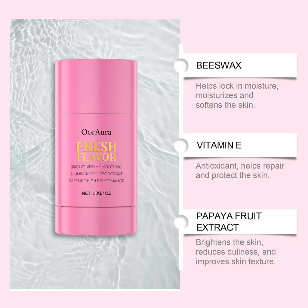 Desodorante Natural en Barra Axilas Mal Olor Sudoración Eliminación Mantener Axilas Frescas Aroma Anti Olor Antitranspirante Cuidado Corporal